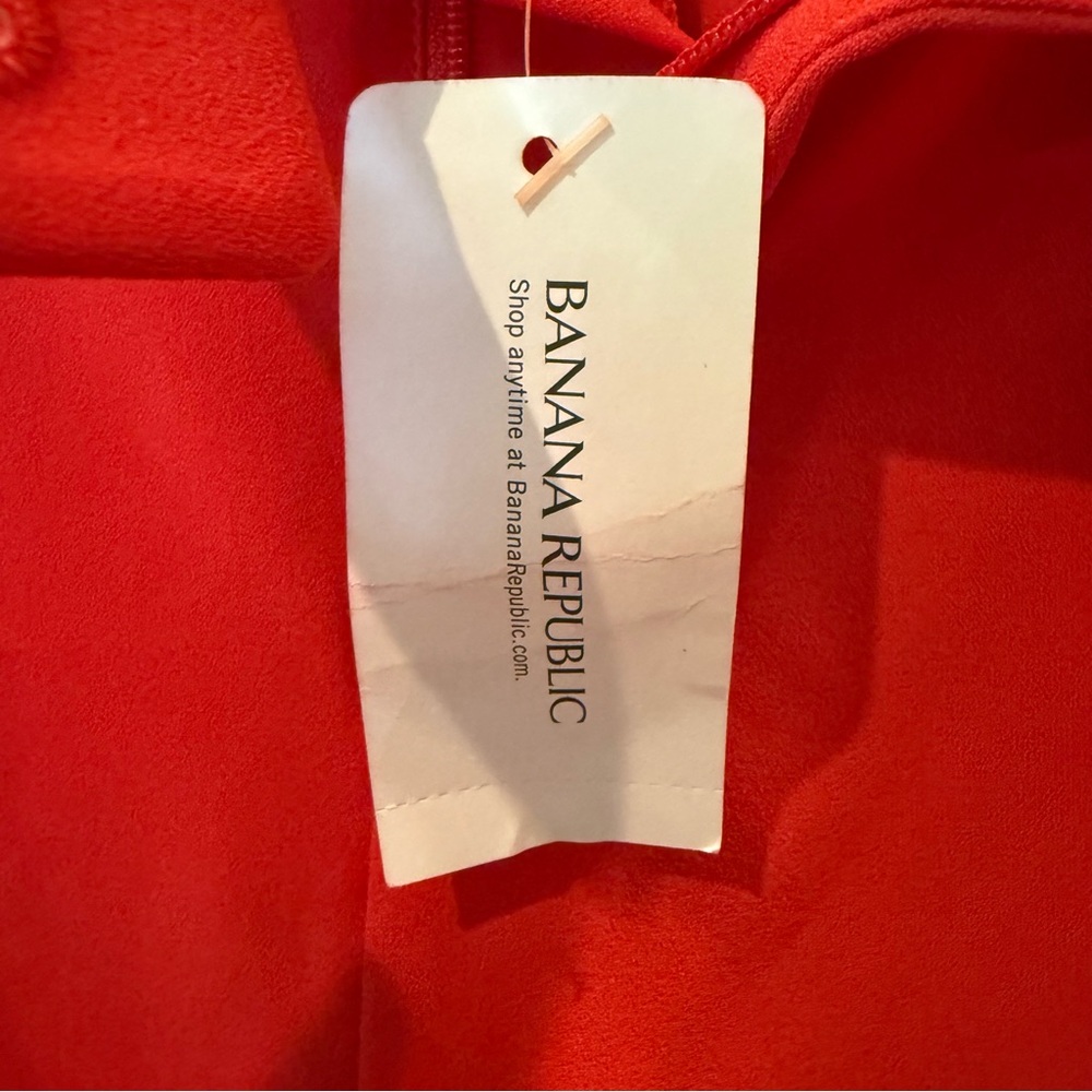 NWT Banana Republic Polyester Orange Shorts 2 Pockets Women’s Size 8 Inseam 5” - Picture 5 of 10